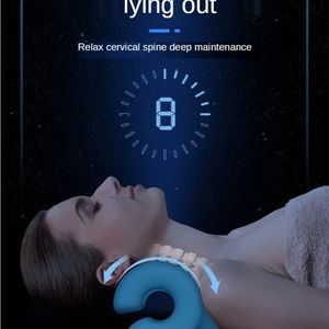 Neck Shoulder Stretcher RelaxePillow for Pain Relief Cervical Spine Alignment